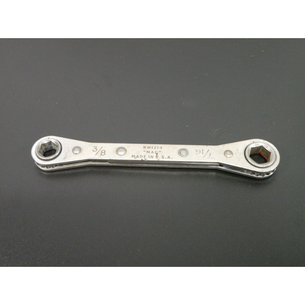 MAC RWI214 3/8" x 9/16" Reversible Double Box End Ratcheting Wrench USA